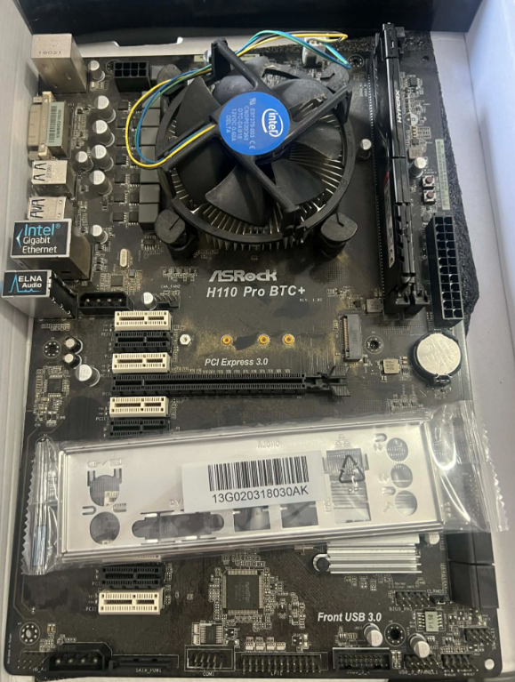 ASROCK H110 pro btc+ i3 7100 + 8gb ram  #44