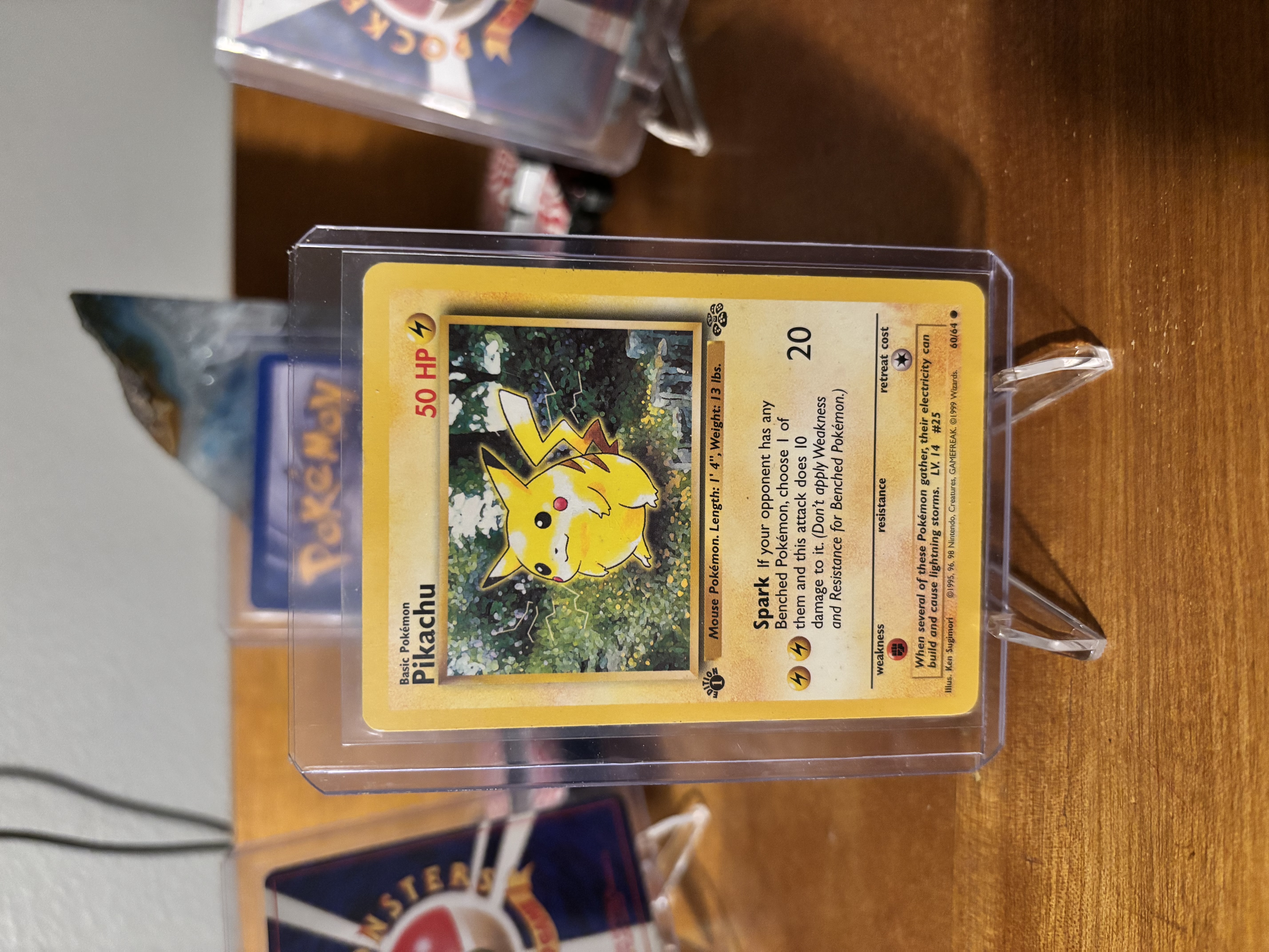 1999 Jungle Pikachu 1st Edition 60/64 – Vintage WOTC – Played