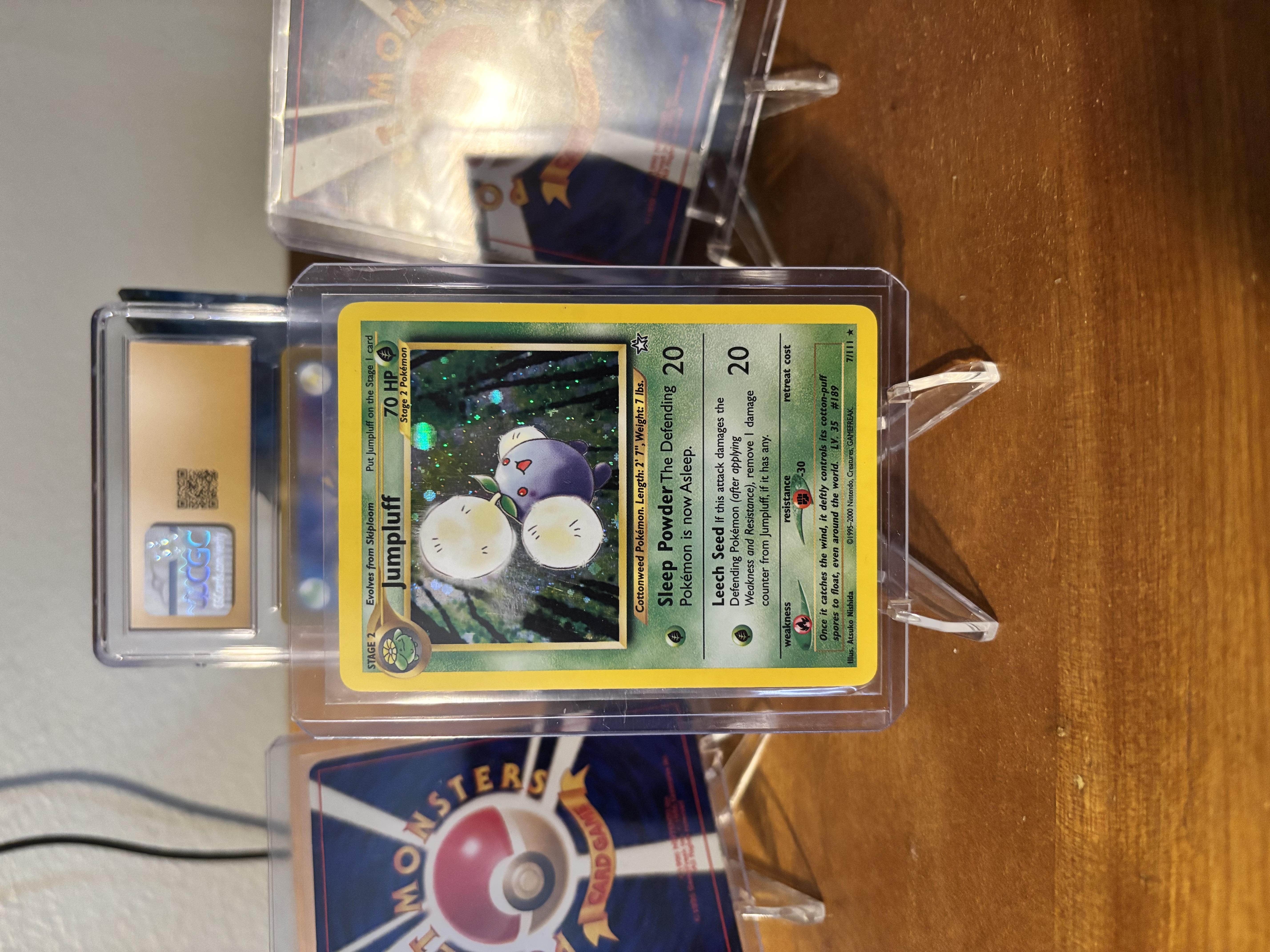 2000 Neo Genesis Jumpluff Holo 7/111 – Vintage WOTC Pokémon – Played