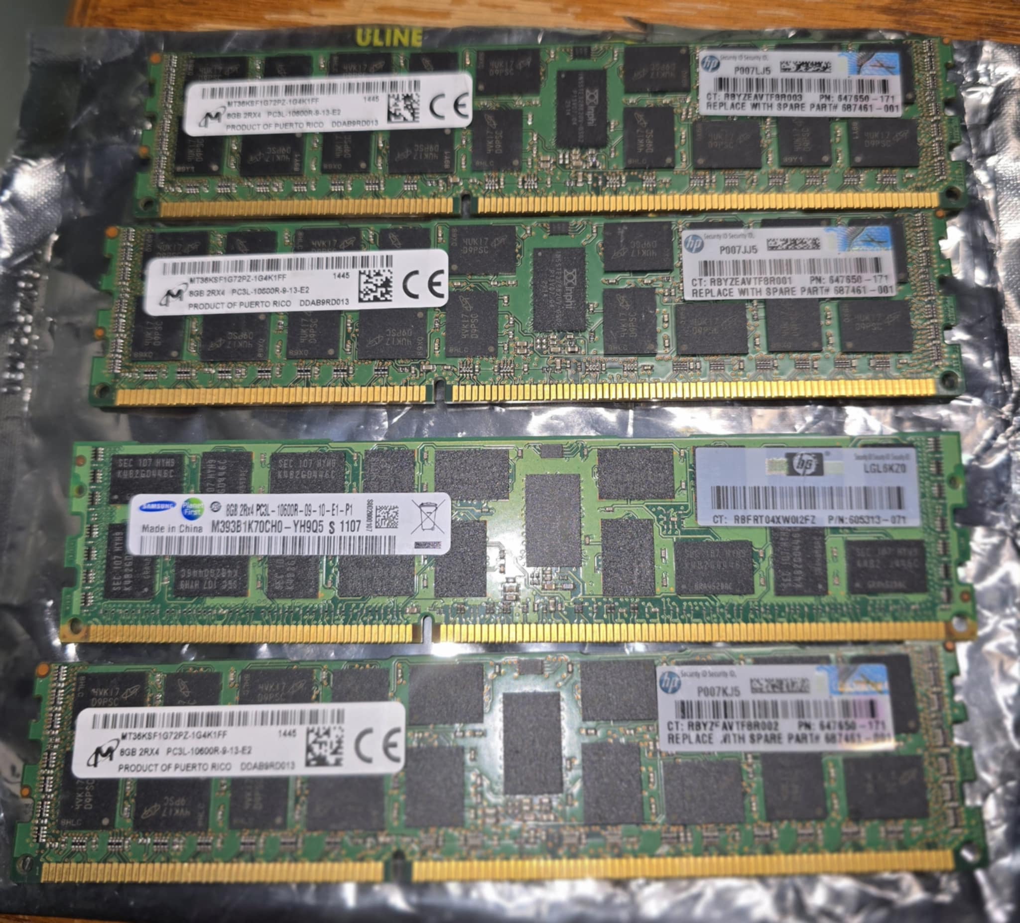 HP Server Memory 8GB DDR3 1333MHz PC3-10600 RDIMM RAM