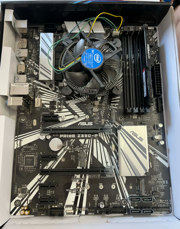 ASUS Z390-p + Celeron CPU +8gb RAM  #41