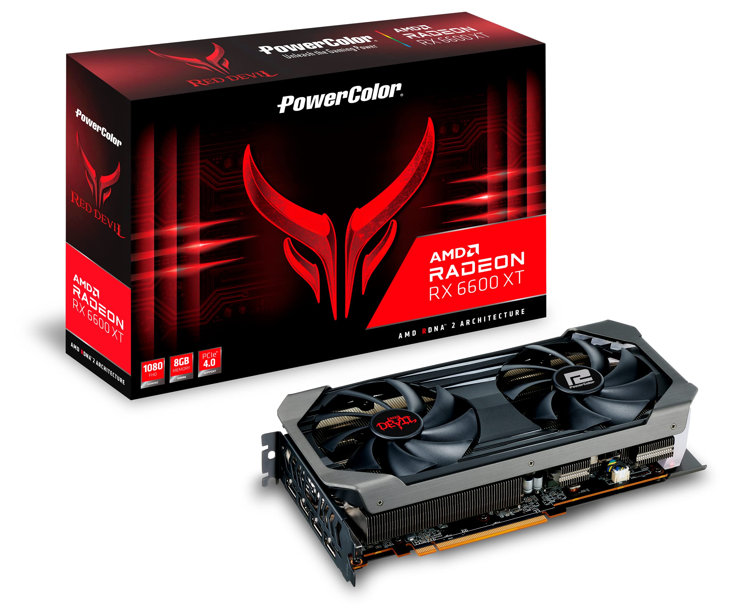 PowerColor Red Devil AMD Radeon RX 6600 XT 8GB GDDR6 Graphics Card